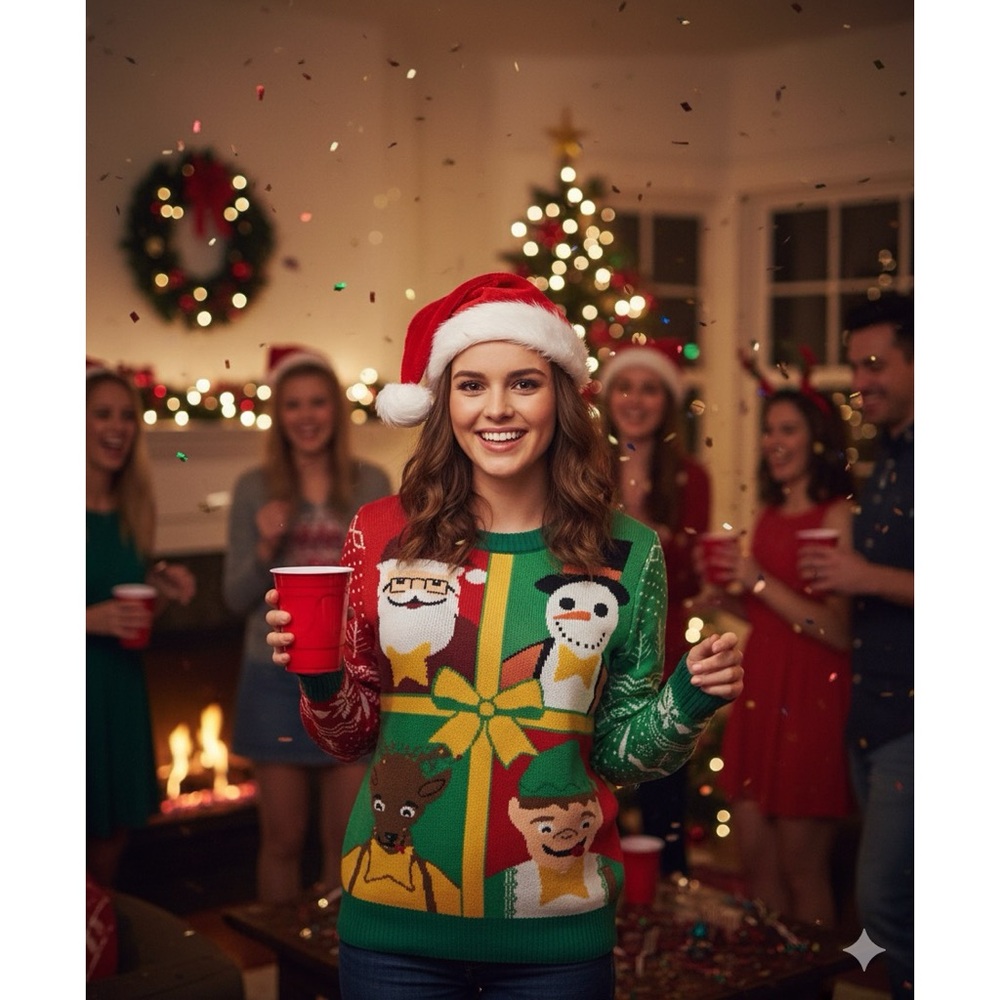 TIPSY ELVES Christmas Sweater